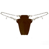 OPHION CHAIN THONG - RUSSET